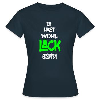 Lustiger Spruch Lack gesoffen , für den Lackierer - Frauen T-Shirt - Navy - Vorne - AI Model Female 172 dark (172cm)