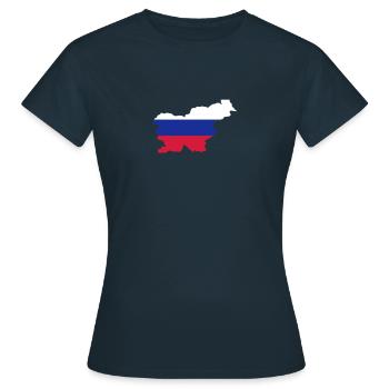 Slovenia - Women's T-Shirt - navy - Front - AI Model Female 172 dark (172cm)