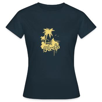 Crete in Greece - Women's T-Shirt - navy - Front - AI Model Female 172 dark (172cm)