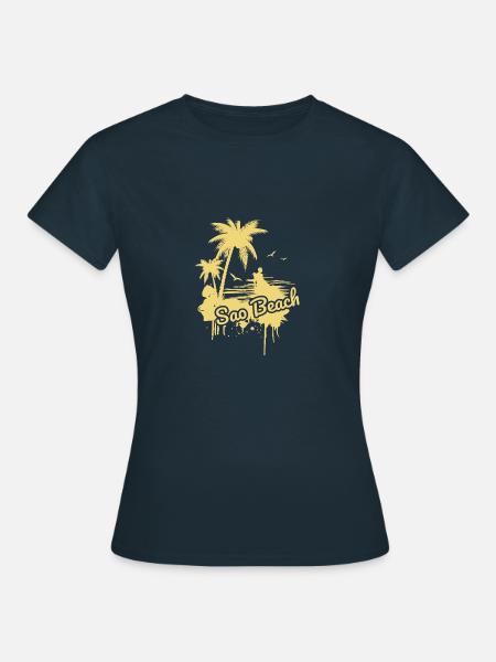 Sao Beach in Vietnam - Frauen T-Shirt - Navy