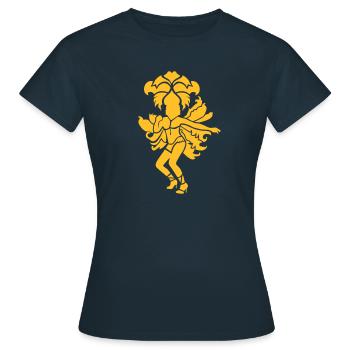 Samba - Frauen T-Shirt - Navy - Vorne - AI Model Female 172 dark (172cm)