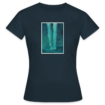 Reproduction d'art originale "Sublegs" - T-shirt Femme - marine - Devant - AI Model Female 172 dark (172cm)