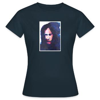 Reproduction d'art originale "Zume" - T-shirt Femme - marine - Devant - AI Model Female 172 dark (172cm)