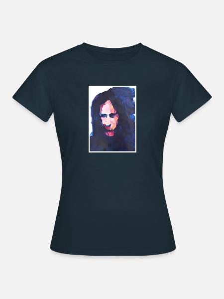 Original Kunstdruck "Zume" - Frauen T-Shirt - Navy