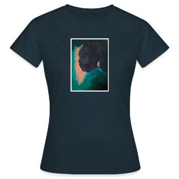 Reproduction d'art originale "héritier" - T-shirt Femme - marine - Devant - AI Model Female 172 dark (172cm)