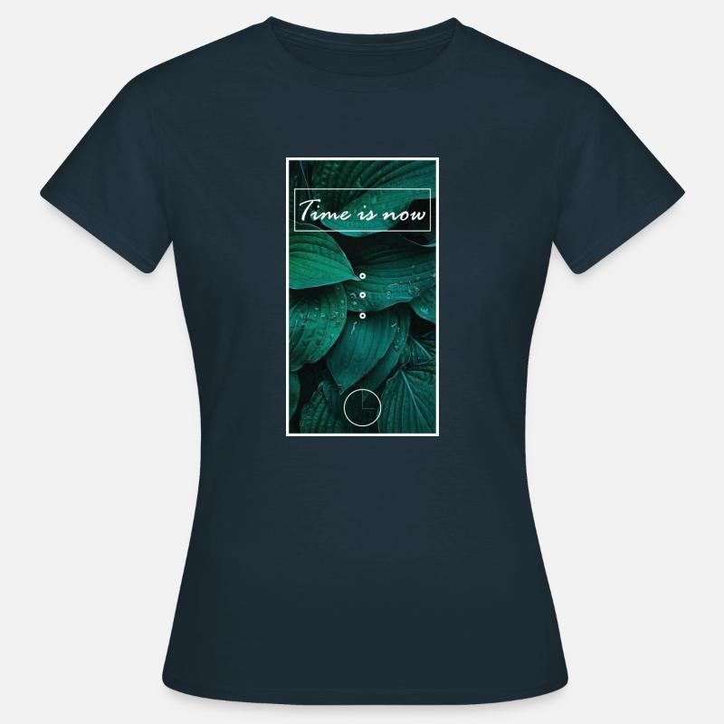 time is now - Women's T-Shirt - navy