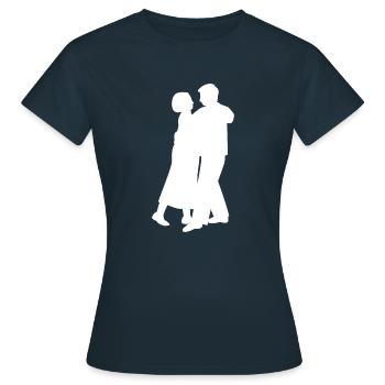 Dancing Dance Music - Frauen T-Shirt - Navy - Vorne - AI Model Female 172 dark (172cm)