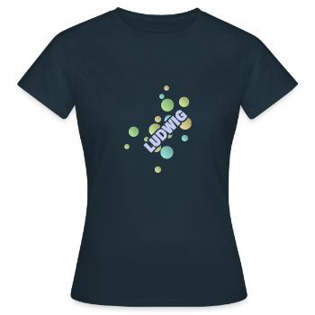 Cadeau pour Ludwig - T-shirt Femme - marine - Devant - AI Model Female 172 dark (172cm)
