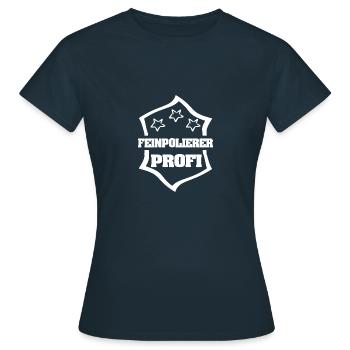 Profession : Polisseuse fine - T-shirt Femme - marine - Devant - AI Model Female 172 dark (172cm)