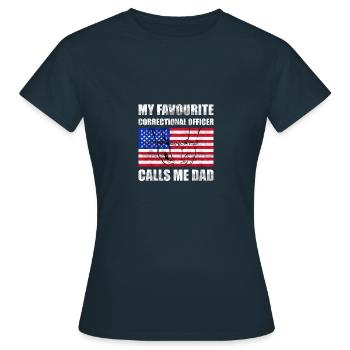 Prison Guard Prison Police Gift - Women's T-Shirt - navy - Front - AI Model Female 172 dark (172cm)