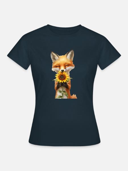 Fuchs - Frauen T-Shirt - Navy