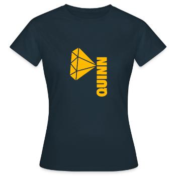 Kostbar Quinn - Frauen T-Shirt - Navy - Vorne - AI Model Female 172 dark (172cm)