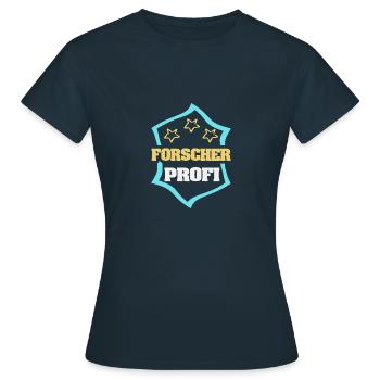 Profession Researcher - Women's T-Shirt - navy - Front - AI Model Female 172 dark (172cm)