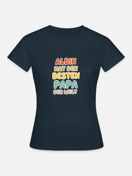 Albin als Baby - Frauen T-Shirt - Navy