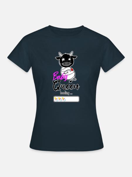 Vache d'herens, eringer, baby queen loading... - T-shirt Femme - marine