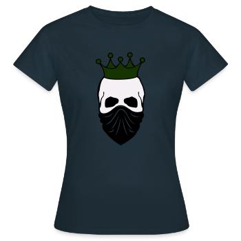skull bandit king 02 - Frauen T-Shirt - Navy - Vorne - AI Model Female 172 dark (172cm)