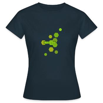 Matteo - Frauen T-Shirt - Navy - Vorne - AI Model Female 172 dark (172cm)