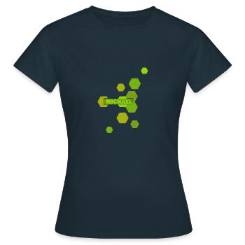 Michael - Frauen T-Shirt - Navy - Vorne - AI Model Female 172 dark (172cm)