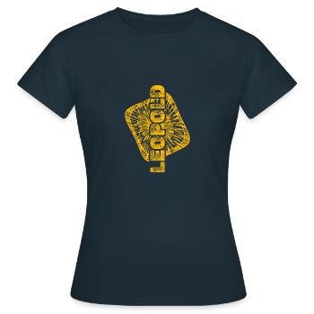 Warp pour Leopold Stardust Enterprise - T-shirt Femme - marine - Devant - AI Model Female 172 dark (172cm)