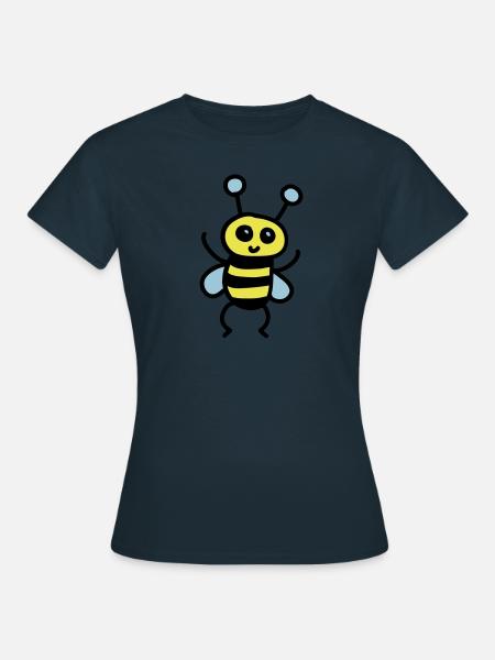 Leuke Bij 3 - Dame-T-shirt - marineblå