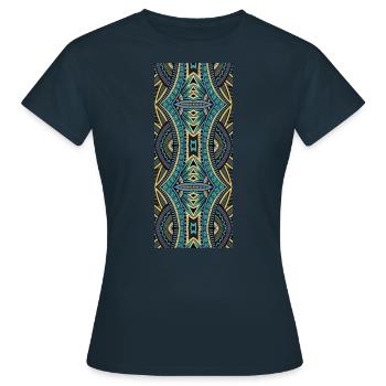WACHS T-SHIRT - Frauen T-Shirt - Navy - Vorne - AI Model Female 172 dark (172cm)
