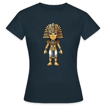 Pharao Comic - Frauen T-Shirt - Navy - Vorne - AI Model Female 172 dark (172cm)