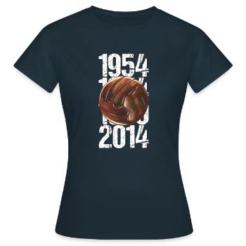 Football Germany Tradition Fan Gift - T-shirt Femme - marine - Devant - AI Model Female 172 dark (172cm)