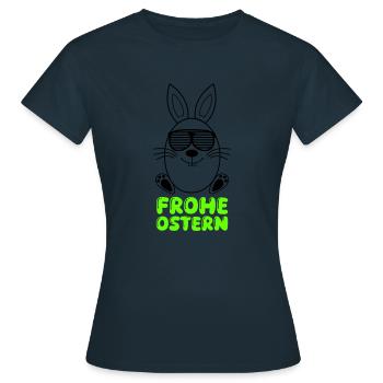 joyeuses Pâques - T-shirt Femme - marine - Devant - AI Model Female 172 dark (172cm)