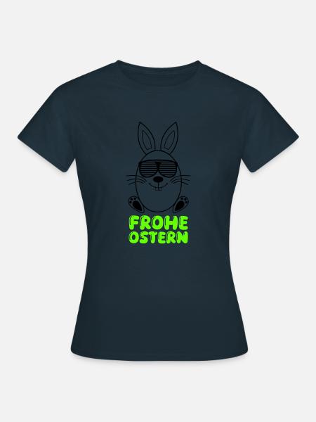frohe ostern - Frauen T-Shirt - Navy