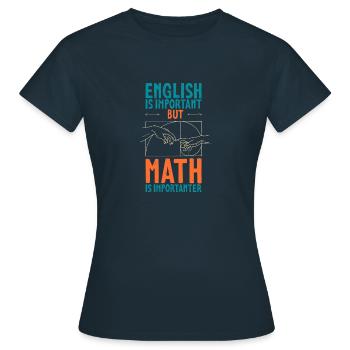 Géométrie Nombre d’or Math Fibonacci - T-shirt Femme - marine - Devant - AI Model Female 172 dark (172cm)
