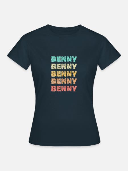 Vorname Benny - Frauen T-Shirt - Navy