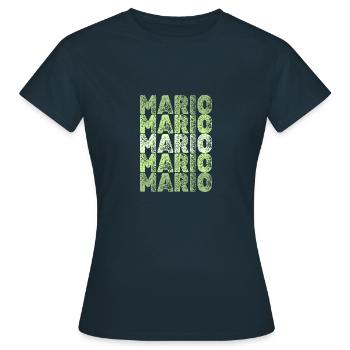 Gift for Mario - Women's T-Shirt - navy - Front - AI Model Female 172 dark (172cm)