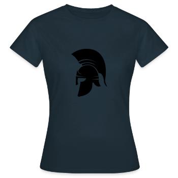 casque sparta - T-shirt Femme - marine - Devant - AI Model Female 172 dark (172cm)