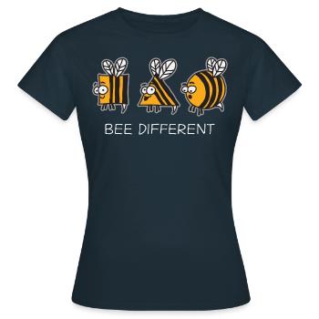 Bees Strange Differently - Women's T-Shirt - navy - Front - AI Model Female 172 dark (172cm)
