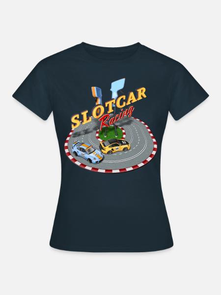 Slotcar Racing - Frauen T-Shirt - Navy