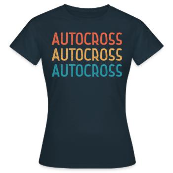 Autocross Motorsport - T-shirt Femme - marine - Devant - AI Model Female 172 dark (172cm)
