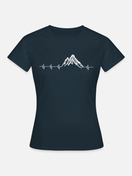 Montagnes enneigées - T-shirt Femme - marine