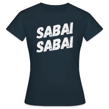 Sabai Sabai - Thailand - Frauen T-Shirt - Navy - Vorne - AI Model Female 172 dark (172cm)