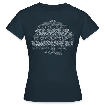 Il n'y a pas de planète B.Il n'y a pas de planète B. - T-shirt Femme - marine - Devant - AI Model Female 172 dark (172cm)