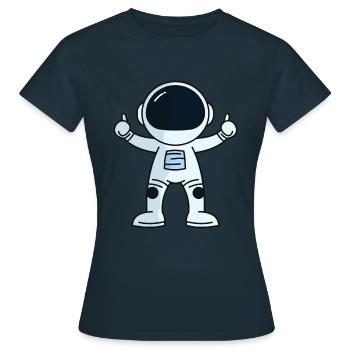 Astronaut - T-shirt Femme - marine - Devant - AI Model Female 172 dark (172cm)
