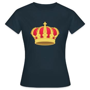 couronne - T-shirt Femme - marine - Devant - AI Model Female 172 dark (172cm)