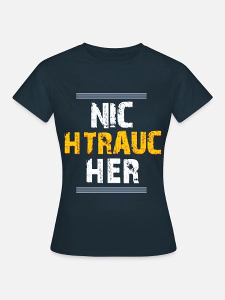 Nichtraucher - Frauen T-Shirt - Navy