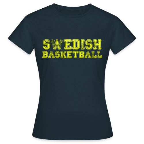 Swedish Basketball Yellow - T-shirt dam