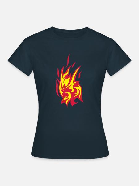 Flamme Flamme Flamme - Frauen T-Shirt - Navy