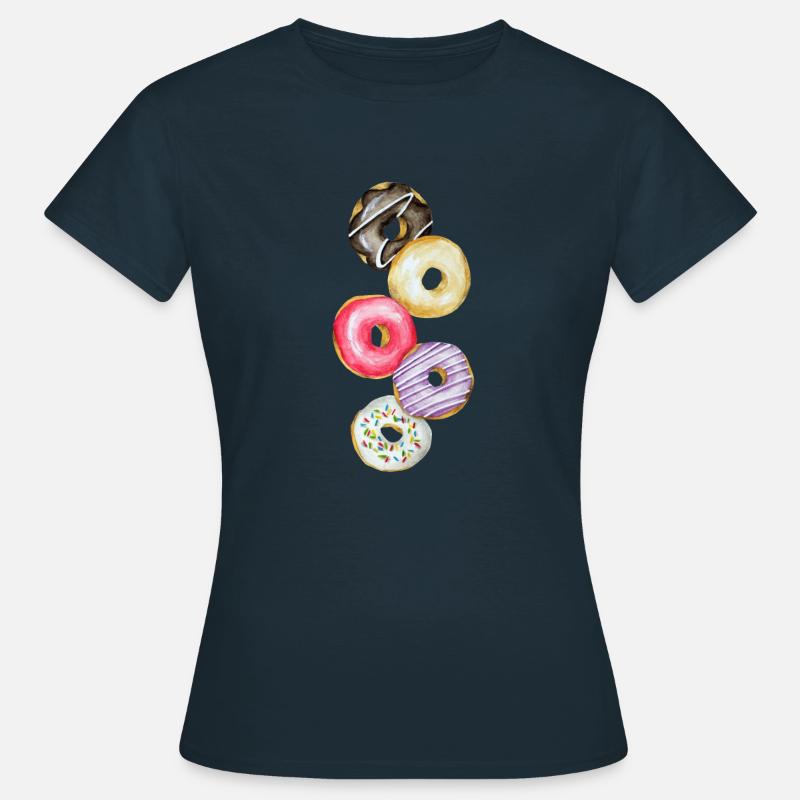 donuts - Women's T-Shirt - navy