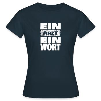 médecin - T-shirt Femme - marine - Devant - AI Model Female 172 dark (172cm)