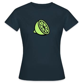 Lime - Women's T-Shirt - navy - Front - AI Model Female 172 dark (172cm)