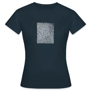 maya tafel white - Women's T-Shirt - navy - Front - AI Model Female 172 dark (172cm)