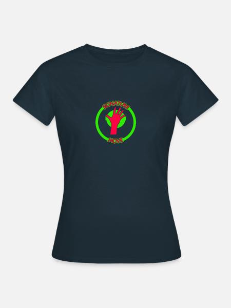 signature move face palm green red - Women's T-Shirt - navy