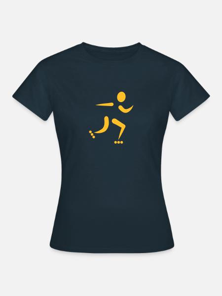 Inline Skating - Frauen T-Shirt - Navy